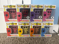 Sour Patch Kids Funko pop lot- red, yellow, orange, blue, purple, pink