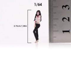 1:64 Painted Figure Model Miniature Resin Diorama Toy Sand Pretty Woman Beauty