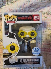 Funko Pop! Movies: Terrifier Art the Clown With Glasses #1593 In Hand