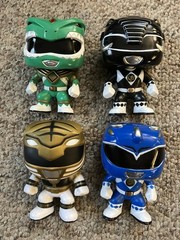 Funko Pop Power Rangers Loose Lot White Green Blue Black 22 360 361 363