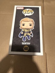 Lewis Pullman Signed Sentry #1485 Thunderbolts Funko w/ Armor & Beckett COA