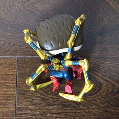 Funko POP! Avengers Endgame Iron Spider-Man Unmasked #1142 Upper Deck LOOSE