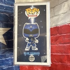 Funko Pop! Movie: Mighty Morphin Power Rangers #1777 Blue Ranger W/ Protector