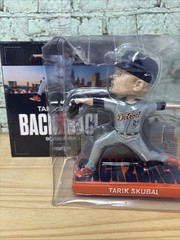 Detroit Tigers Tarik Skubal Road Grey Jersey Back2Back Bobblehead SGA Boxed Gray