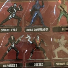 Jada Toys G.I. Joe 100% Diecast Mini Figures 6-Pack Snake Eyes Duke