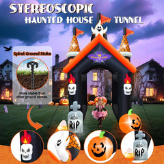 12FT Halloween Inflatable Archway, Large Haunted House Inflatables