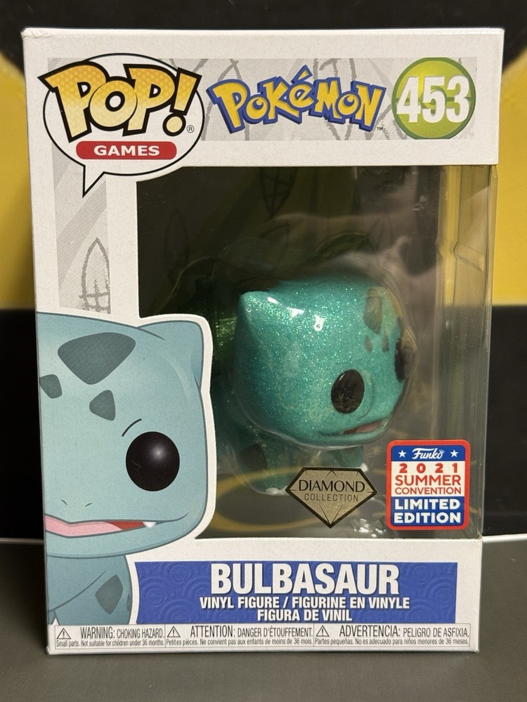 Funko Pop! Pokémon Bulbasaur #453 Diamond Collection 2021 Limited Vinyl Figure