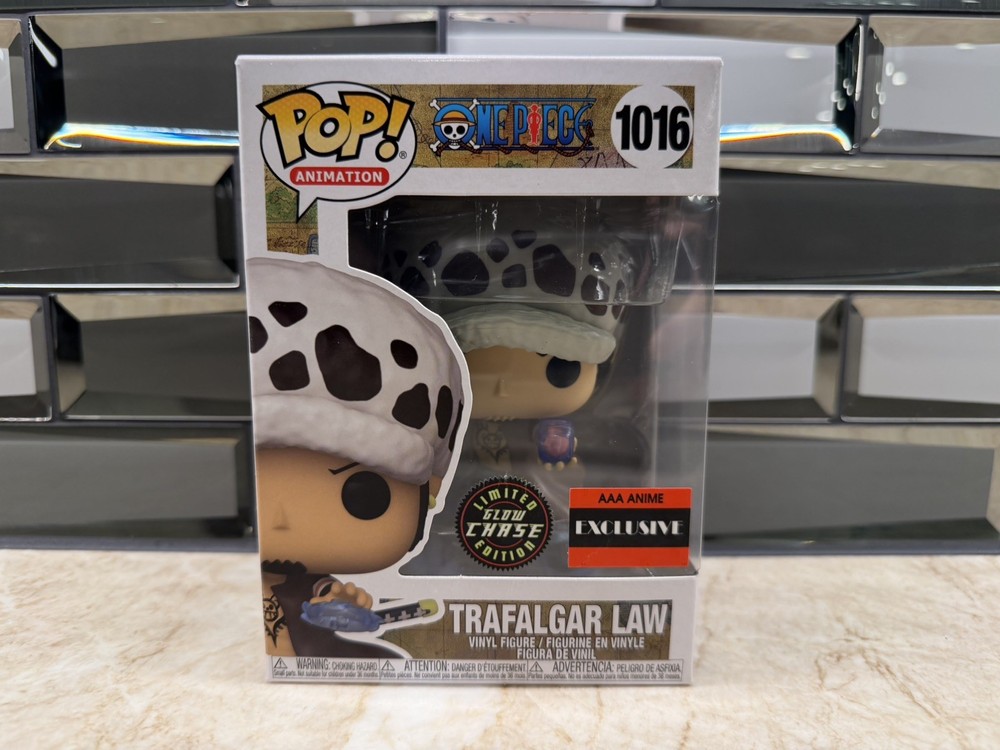 Funko Pop! One Piece Trafalgar Law Chase Glows in the Dark AAA Anime Exclusive