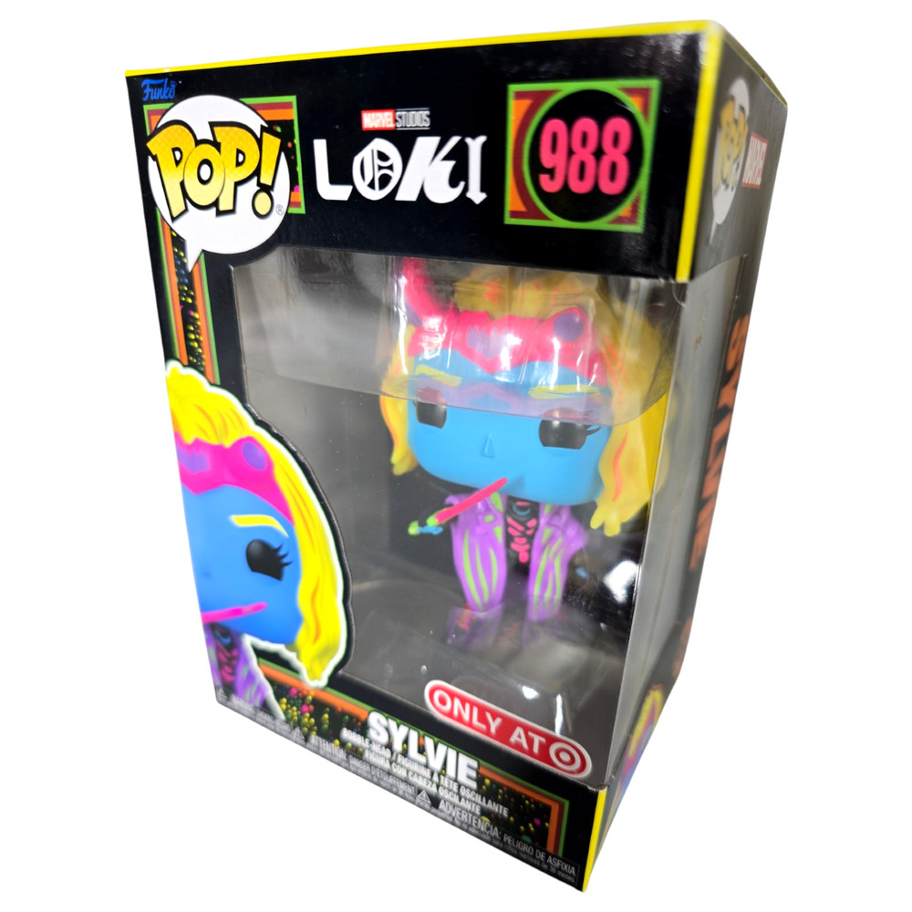 Funko Pop! Sylvie Loki Black Light Target 988 4″ Inch Marvel Comics & Box Color