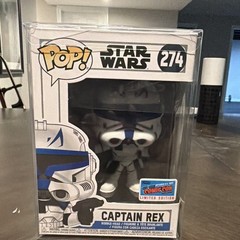 Funko Pop! Star Wars Captain Rex #274 Limited Edition SDCC Exclusive(with case)