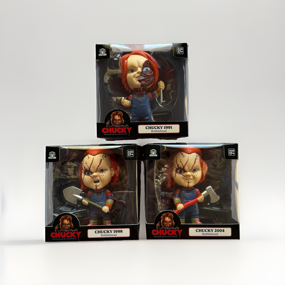 2026 CultureFly FlyGuys Chucky Figure Set Lot of 3 Child’s Play Horror