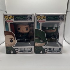 Funko Pop! Vinyl Arrow Oliver Queen & The Arrow Figures 2-Pack #206 #207
