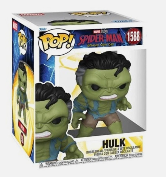 New Funko POP! Spider-Man Brand New Day Hulk Super 6 Inch Vinyl Figure #1588