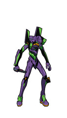EVA Unit 01 FiGPiN XL #X35 | Neon Genesis Evangelion 6.25-Inch Collectible Pin