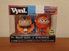 Funko Exclusive He-man MOTU Beast Man & Sorceress vynl 2-pack 2500 ECCC 2018