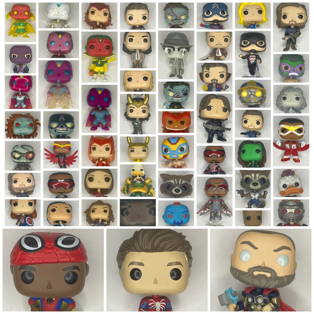 Funko Pop Marvel Heroes Vaulted Loose OOB Grail Vinyl WandaVision Captain Marvel