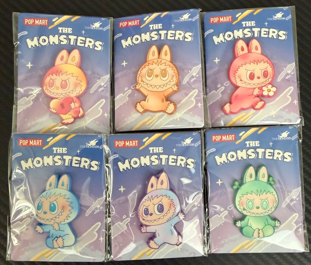 AUTHENTIC POP MART Labubu Big Into Energy Pin – Complete Set – Limited Edition