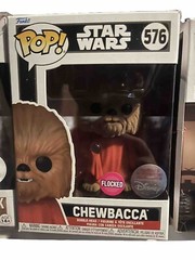Disney Parks Exclusive Funko POP! Star Wars Flocked CHEWBACCA #576 Life Day V-I