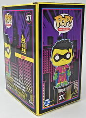 Funko Pop! DC Robin #377 Black Light Future City EX W/Protector USA Seller