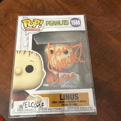 Jeremy Miller Signed Linus – Peanuts Television Funko Pop 1588 In Protected Case