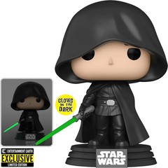 Star Wars Mandalorian Luke Skywalker Glow Funko Pop! 501 Star Wars EE Exclusive