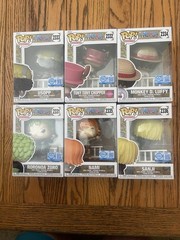 Funko Pop! One Piece Straw Hat Pirates EE Exclusive Complete Set of 6 New