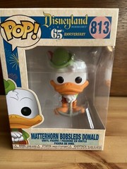 MATTERHORN BOBSLEDS DONALD Disneyland 65th Pop 4″ Vinyl Figure #813 MINT 2020