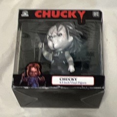 Culturefly Chucky 4.5″Vinyl Figure Child’s Play Black & White Blood Splatter NEW