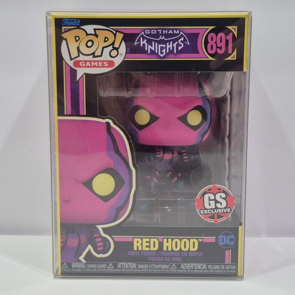 Funko Pop! Red Hood #891 Black Light GameStop Canada Exclusive Gotham Knights