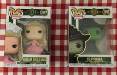 2 New Funko Pop! Oz Wicked Movie Elphaba 1996 + Glinda Bubble Gown 1997