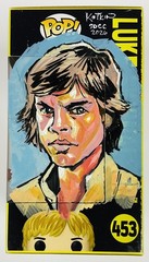 Pop! Star Wars Luke Skywalker #453 Target Signed & OA Sketch 2026 SDCC Funko Pop
