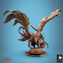 Brass Dragon miniature – rescale miniatures – DnD miniatures – Role Playing Game