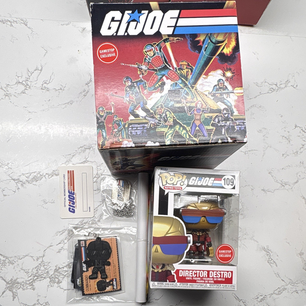 Funko Pop mystery box Gi Joe Director Destro GameStop Exclusive set