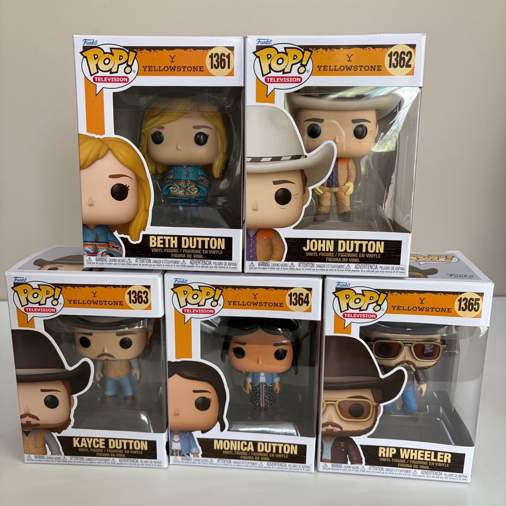 Funko Pop Rip Wheeler 1365 Beth Dutton 1361 Yellowstone John Dutton 1362 Kayce