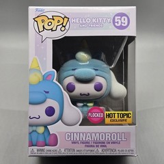 Cinnamoroll Flocked #59 ~ Funko Pop Sanrio Hot Topic Exclusive in Protector