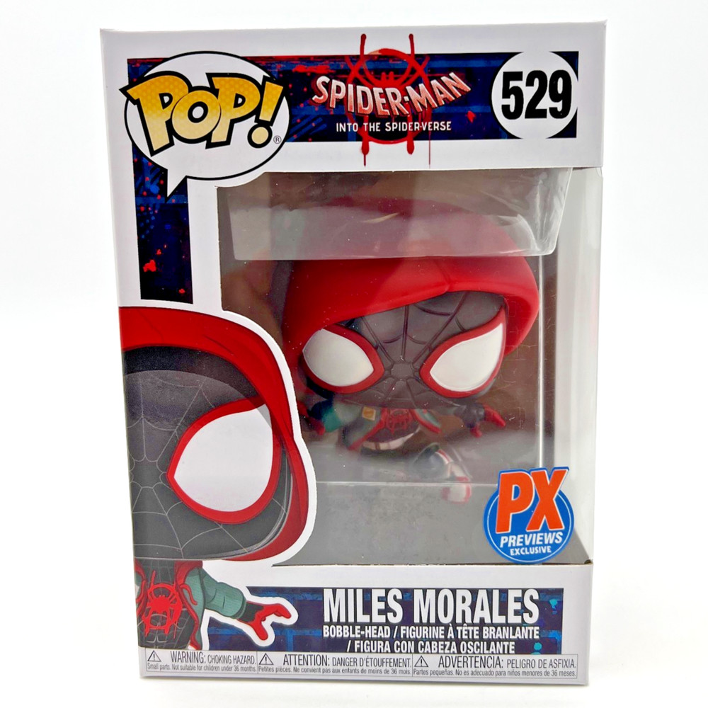 Funko POP Marvel Spider-Man MILES MORALES #529 PX Previews Exclusive w/PROTECTOR