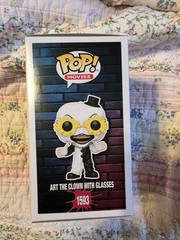 Funko Pop! Movies: Terrifier Art the Clown With Glasses #1593 In Hand