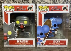 The Simpsons: Itchy and Scratchy Funko Pops #903 & #904 New in box.