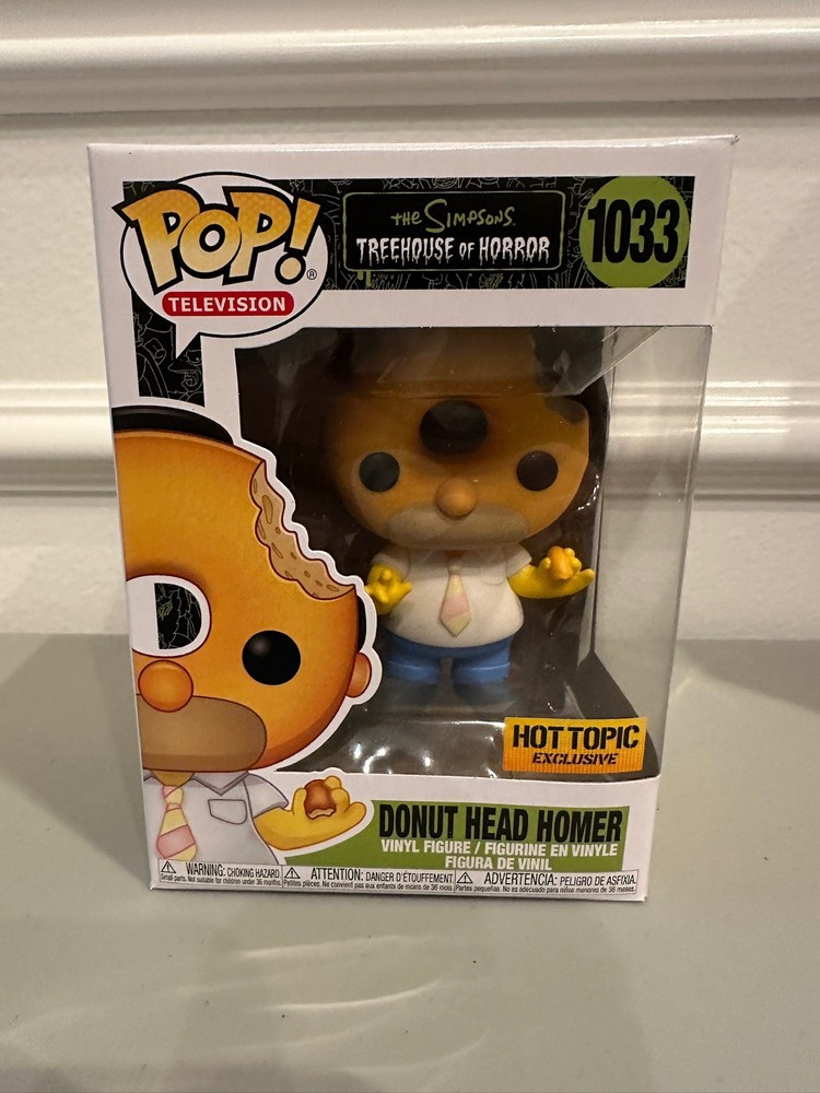 Donut Head Homer Funko Pop 1033 The Simpsons Treehouse of Horrors Hot Topic Excl