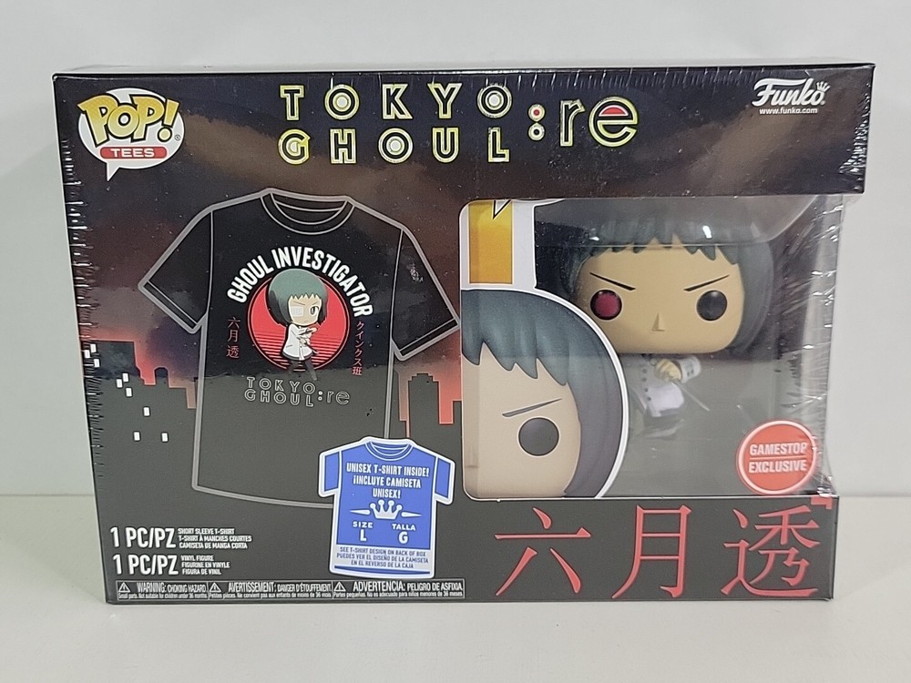 Funko TOKYO GHOUL: RE TORU MUTSUKI T-Shirt Large & Pop Gamestop Excl SEALED NEW