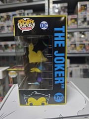 The Joker #375 Funko Pop DC Black Light 2023 Comic Con Limited W Protector