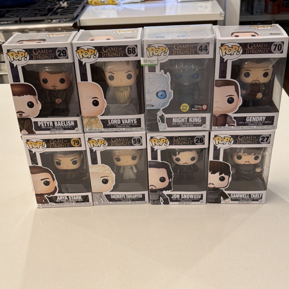 Funko Pop! Game of Thrones GameStop Exclusive Glow Night King & 7 Figures Set