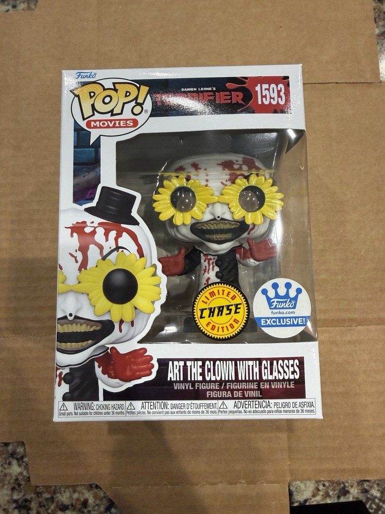 Funko Pop! Art the Clown With Glasses Chase #1593 With Protector