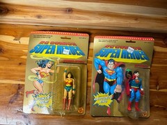 1989 DC SUPERHEROES SUPERMAN AND WONDER WOMEN BUNDLE LOT OF 2