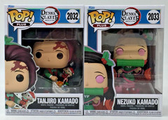Funko Pop! Demon Slayer PLUS Holiday Tanjiro #2032 & Nezuko #2033 Set of 2
