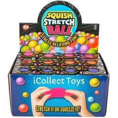 VIRAL Squishy NEON Squish Stretch Ball 2.5” Toy Network Groovy Glob [x1 RANDOM]