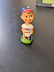 Vintage Mini Cleveland Indians Baseball MLB Bobblehead Chief Wahoo Tiny 2.5″