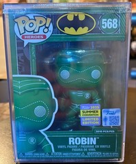 Robin Funko Pop! DC Super Heroes #568 2025 Summer Convention w/wrapped hard case