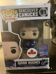 Quinn Hughes Vancouver Canucks Funko Pop #91 NHL HOCKEY NIB CANADA EXCLUSIVE