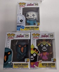 Funko Pop! Animation Scooby-Doo 3-Piece Lot #628, 629, and 630 New in Boxes